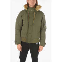 Jachete Solid Color W-Jame-21 Jacket With Faux Fur Barbati