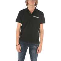 Tricouri Polo 3 Buttons Polo Shirt With Logo-Print Barbati