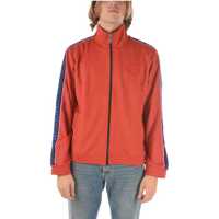 Bluze de trening Contrasting Side Bands Zip Closure 2 Pockets Sweatshirt Barbati