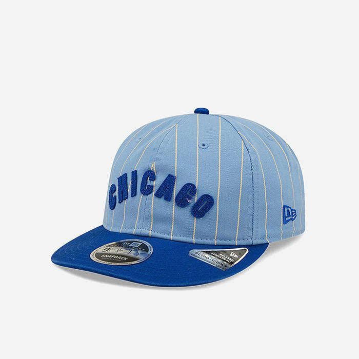 New Era Chicago Cubs Cooperstown Blue 9FIFTY Retro Crown Cap 60222301 Niebieski
