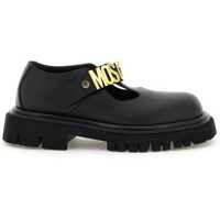 Pantofi Oxford Leather Mary Jane With Logo Femei