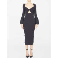 Rochii elegante Knit Midi Dress Femei