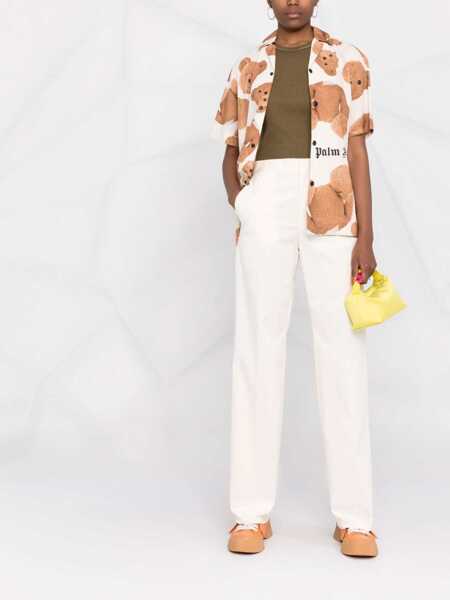 Pantaloni casual DSQUARED2 Straight Leg Pants IVORY Femei (BM 9053564) 2