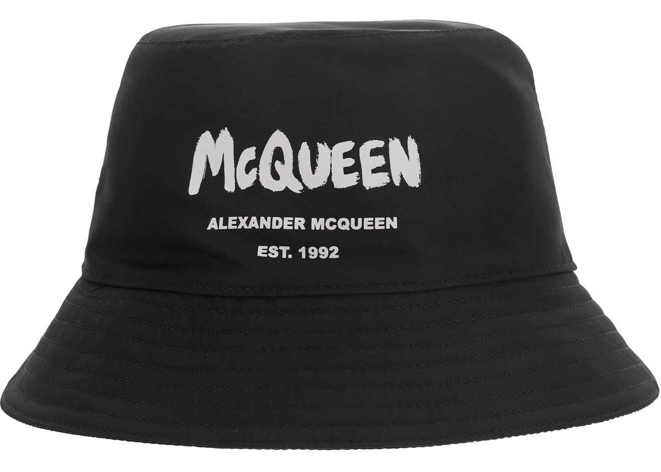 Alexander McQueen Bucket Hat BLACK/IVORY