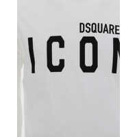 Tricouri DSQUARED2 pentru Barbati - Tricouri DSQUARED2 T-Shirt WHITE/BLACK Barbati (BM 9054374) - B-mall.ro