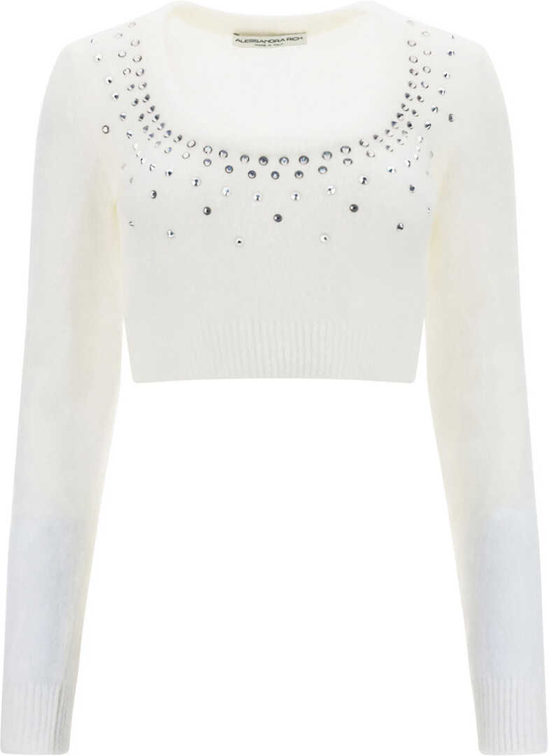 Alessandra Rich Knitwear WHITE