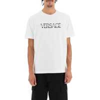 Tricouri Mitchel Fit T-Shirt With Greca And Logo Barbati