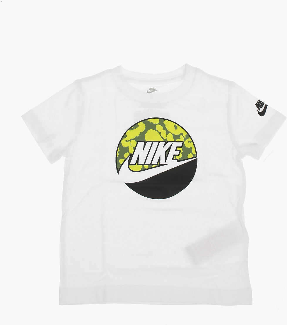 Nike Maxi Logo Printed On The Front T-Shirt White