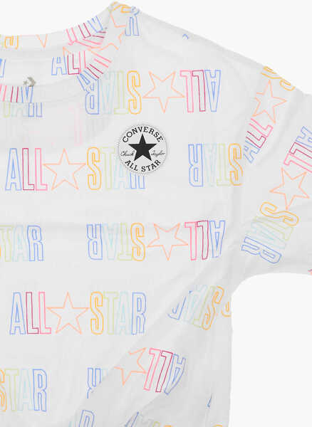 Tricouri Converse All Star Chuck Taylor Printed Logo All Over T-Shirt White Baieti (BM 9056918) 2