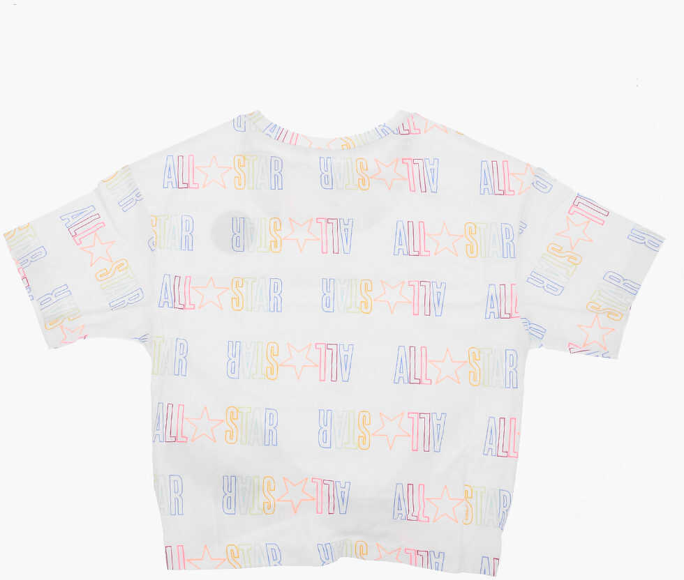 Tricouri Converse All Star Chuck Taylor Printed Logo All Over T-Shirt White Baieti (BM 9056918) 3