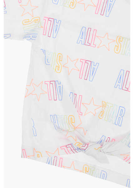 Tricouri Converse All Star Chuck Taylor Printed Logo All Over T-Shirt White Baieti (BM 9056918) 4