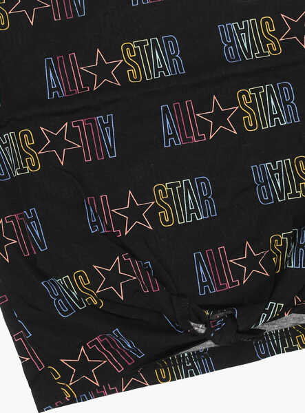 Tricouri Converse All Star Chuck Taylor All Over Printed Logo Crew-Neck T-Shir Black Baieti (BM 9056921) 4