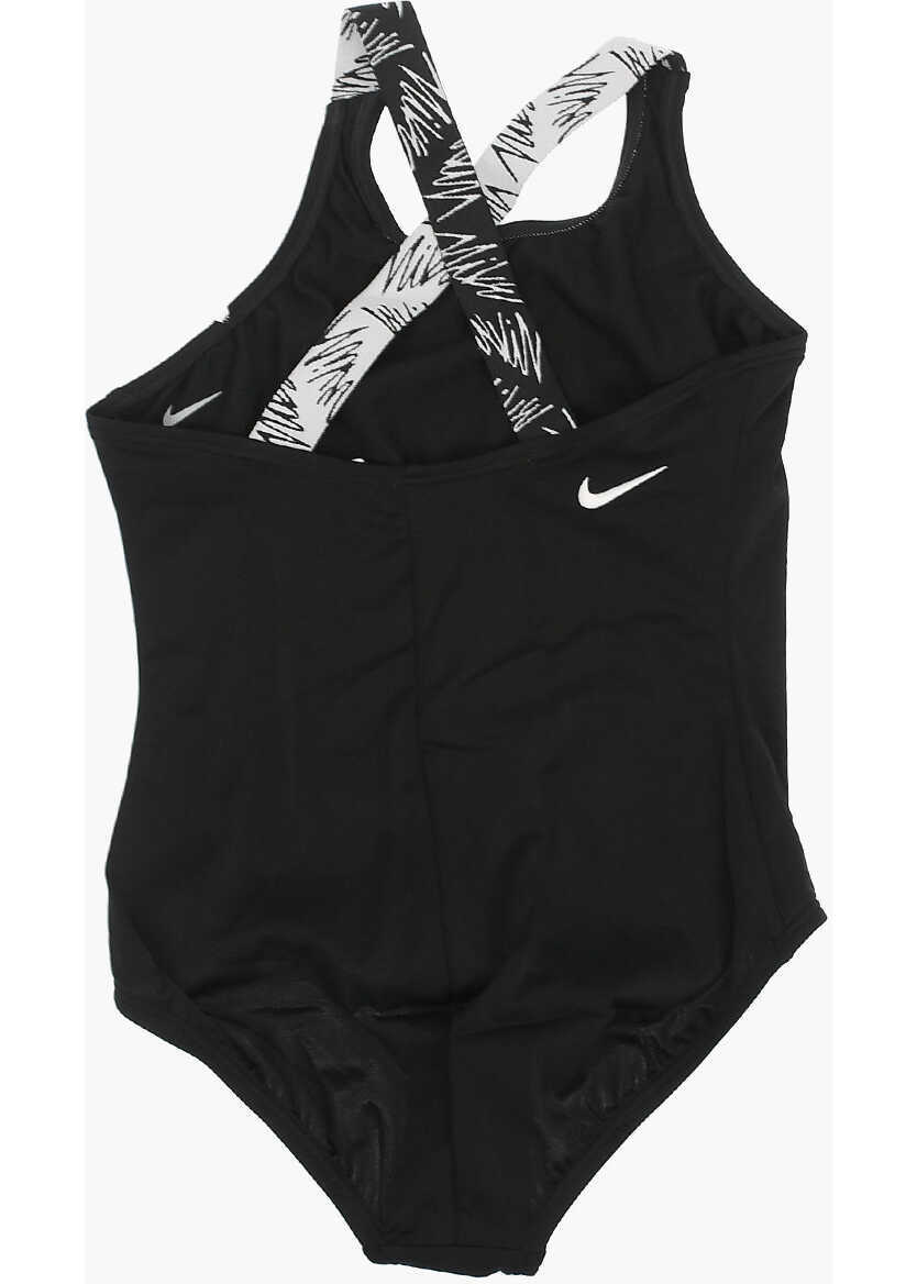 Costume de baie intregi Nike Contrasting Side Logo Printed One Piece Swimsuit Black Fete (BM 9056927) 3