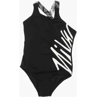 Costume de baie intregi Nike Contrasting Side Logo Printed One Piece Swimsuit