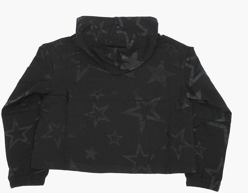 Hanorace Converse All Star Chuck Taylor Stars Printed Sweatshirt With Hood Black Baieti (BM 9056936) 3