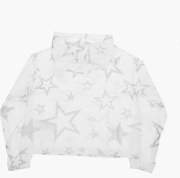 Hanorace Converse All Star Chuck Taylor Stars Printed Sweatshirt With Hood White Baieti (BM 9056939) 3