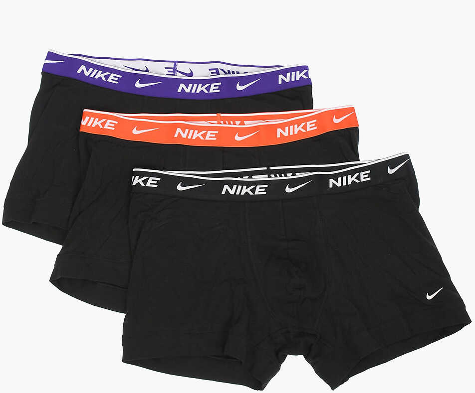 Nike Set Of 3 Boxers With Logoed Band At The Waist Black