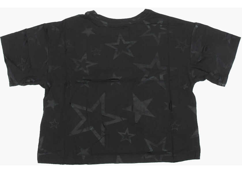 Tricouri Converse All Star Chuck Taylor Stars Printed All Over T-Shirt Black Baieti (BM 9056954) 3