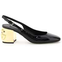 Pantofi cu toc Patent Leather Slingback With Dg Karol Heel Femei