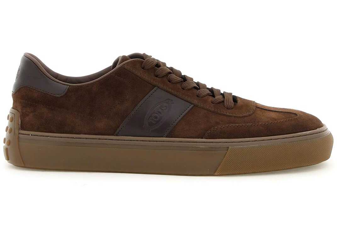 TOD\'S Suede Leather Sneakers MARRONE AFRICA CAFFE