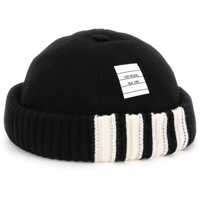 Caciuli Melton Hat With Rib Knit Cuff Barbati