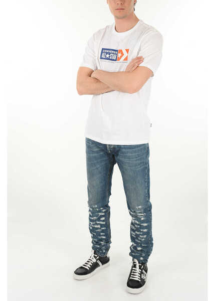 Tricouri Converse All Star Cotton Universal Established Crew-Neck T-Shirt White Barbati (BM 9059456) 3