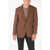 CORNELIANI Half-Lined Leader Soft Linen Blend Blazer Brown