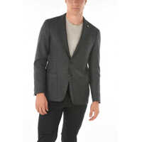 Sacouri Cc Collection Patch Pocket Right Virgin Wool Blazer Barbati
