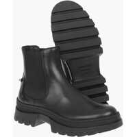 Botine Leather Pierced Punk Chelsea Boots Femei