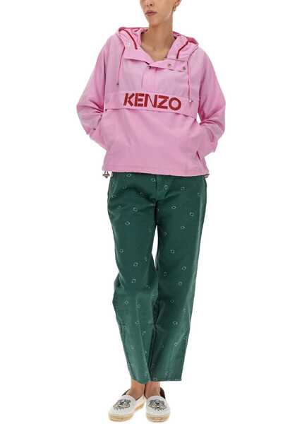 Jachete Kenzo Logo Print Windbreaker PINK Femei (BM 9069185) 2