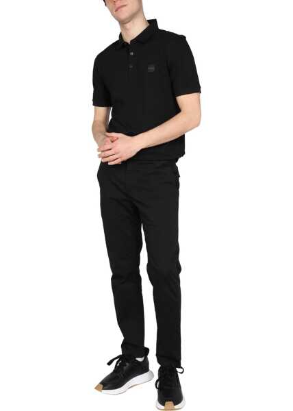 Tricouri Polo Hugo Boss Polo With Logo Patch BLACK Barbati (BM 9069512) 2