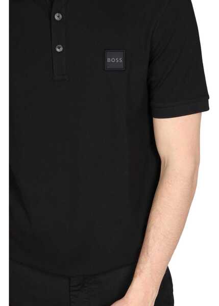 Tricouri Polo Hugo Boss Polo With Logo Patch BLACK Barbati (BM 9069512) 4
