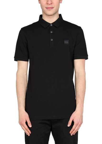 Tricouri Polo Hugo Boss Polo With Logo Patch BLACK Barbati (BM 9069512) 1
