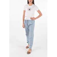 Imbracaminte Converse Dama - Tricouri Converse Chuck Taylor All Star Crew-Neck T-Shirt With Embroidery White Femei (BM 9070406) - B-mall.ro