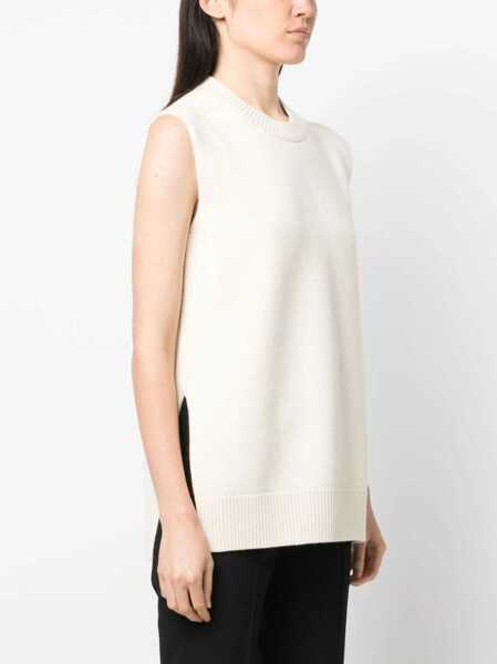 Pulovere casual Jil Sander Wool Vest IVORY Femei (BM 9070733) 3