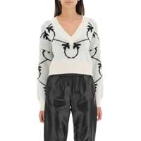 Pulovere casual Love Birds Wool And Alpaca Blend Sweater Femei