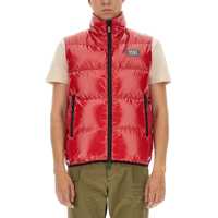 Veste casual "Puffer" Vest With Logo Patch Barbati