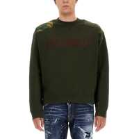 Bluze Crewneck Sweatshirt With Flocked Logo Barbati