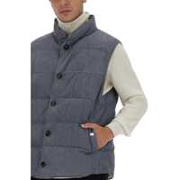 Veste casual pentru Barbati - Veste casual Brunello Cucinelli Padded Sleeve AZURE Barbati (BM 9072797) - B-mall.ro