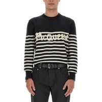 Pulovere casual Jersey With Graffiti Logo Inlay Barbati
