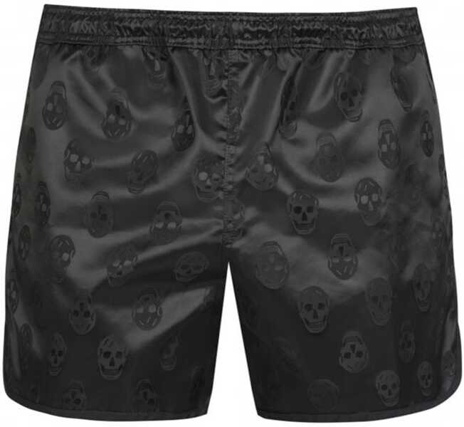 Sorturi de baie Barbati Alexander McQueen Skull Logo Swimsuit All Over