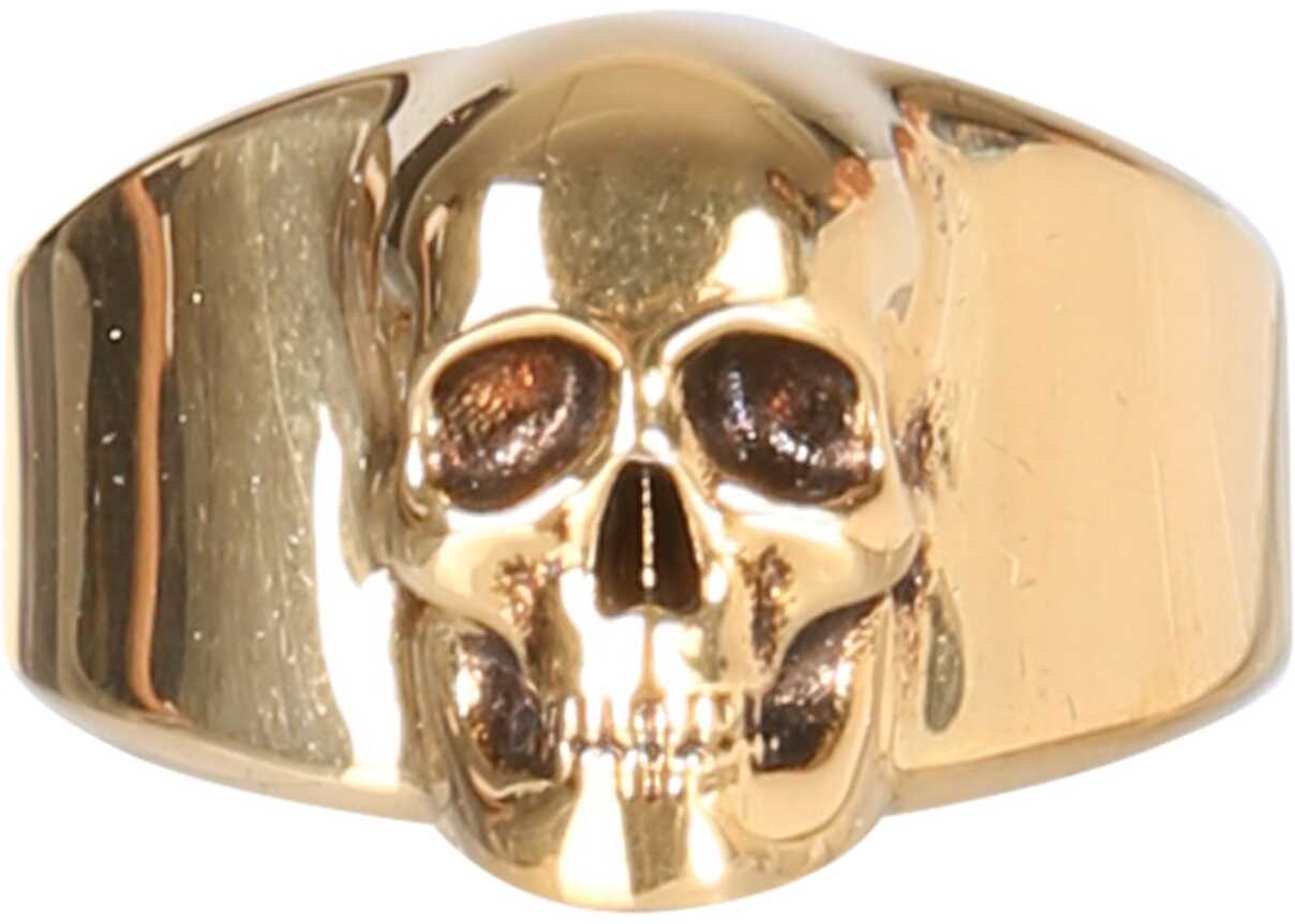 Alexander McQueen Skull Ring GOLD image20