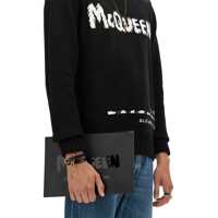 Genti de mana pentru Barbati - Genti de mana Alexander McQueen Pouch With Logo BLACK Barbati (BM 9073187) - B-mall.ro