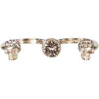 Inele Double Ring Skull Femei
