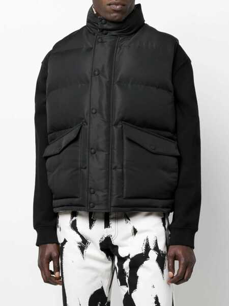 Veste casual Alexander McQueen Graffiti Logo Print Down Vest BLACK Barbati (BM 9073418) 3