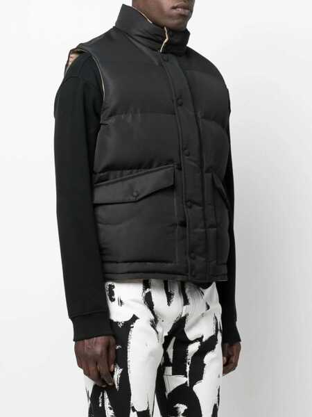 Veste casual Alexander McQueen Graffiti Logo Print Down Vest BLACK Barbati (BM 9073418) 4