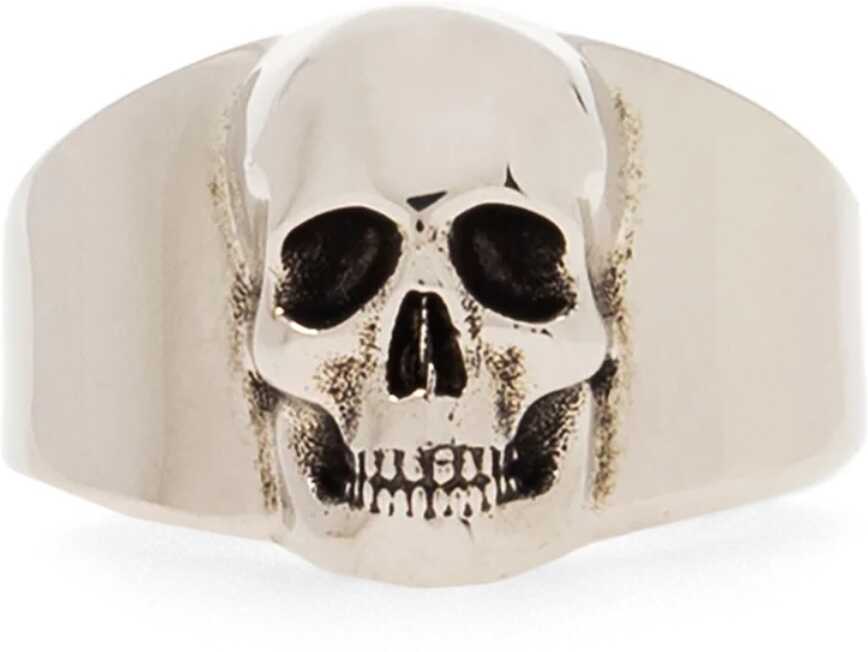 Alexander McQueen Skull Ring SILVER image19