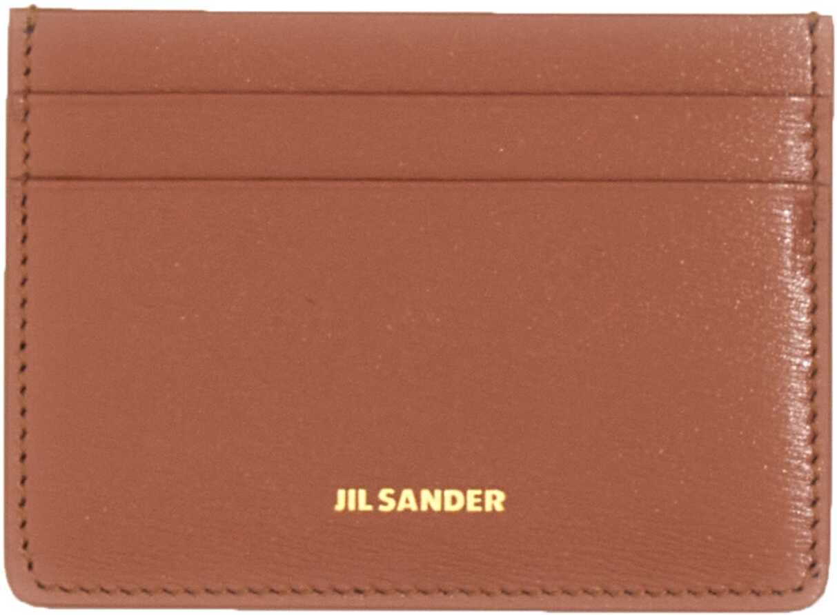 Jil Sander Leather Card Holder BEIGE