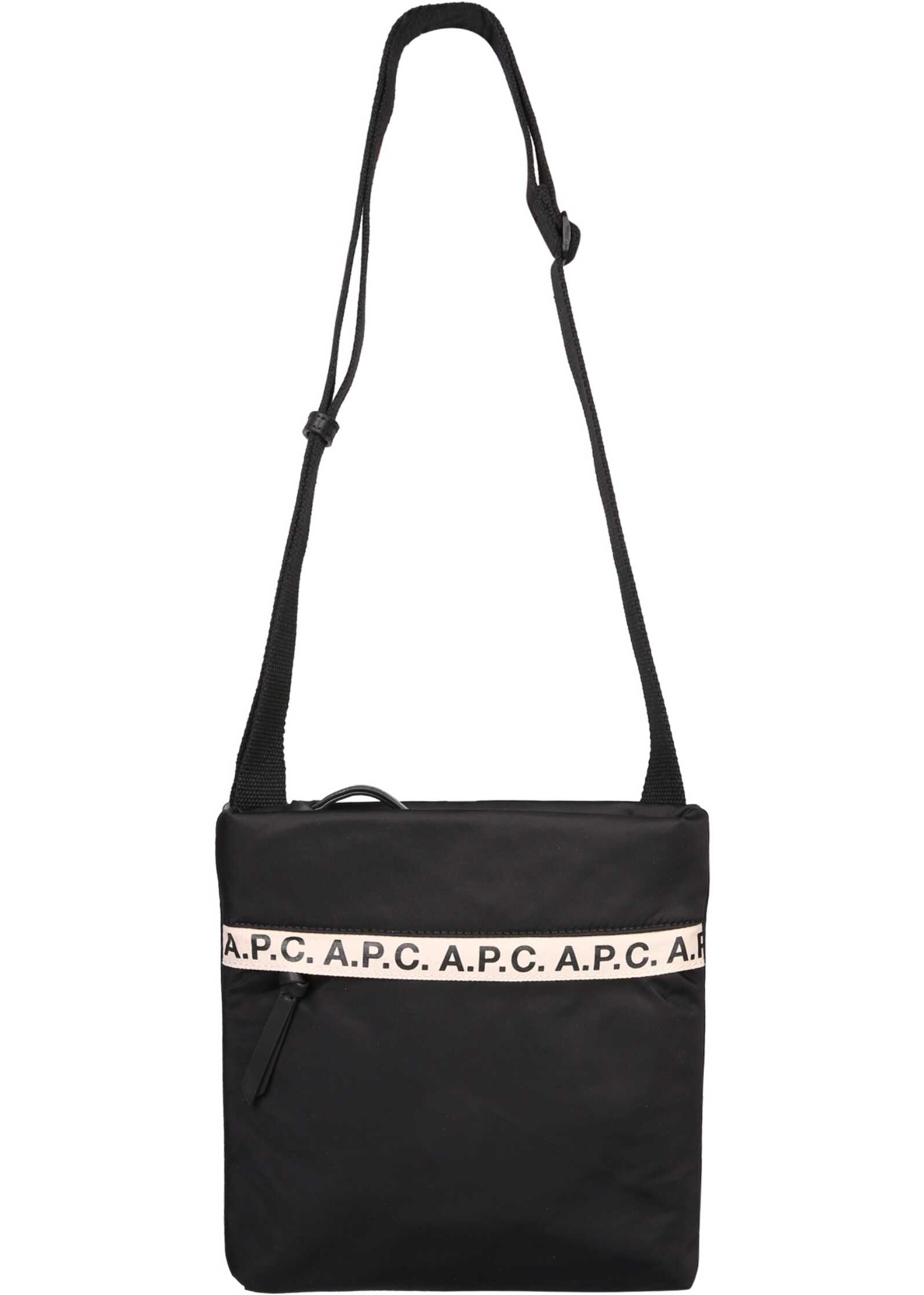 A.P.C. Shoulder Bag With Logo BLACK