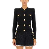 Pulovere casual Cardigan With Embossed Buttons Femei